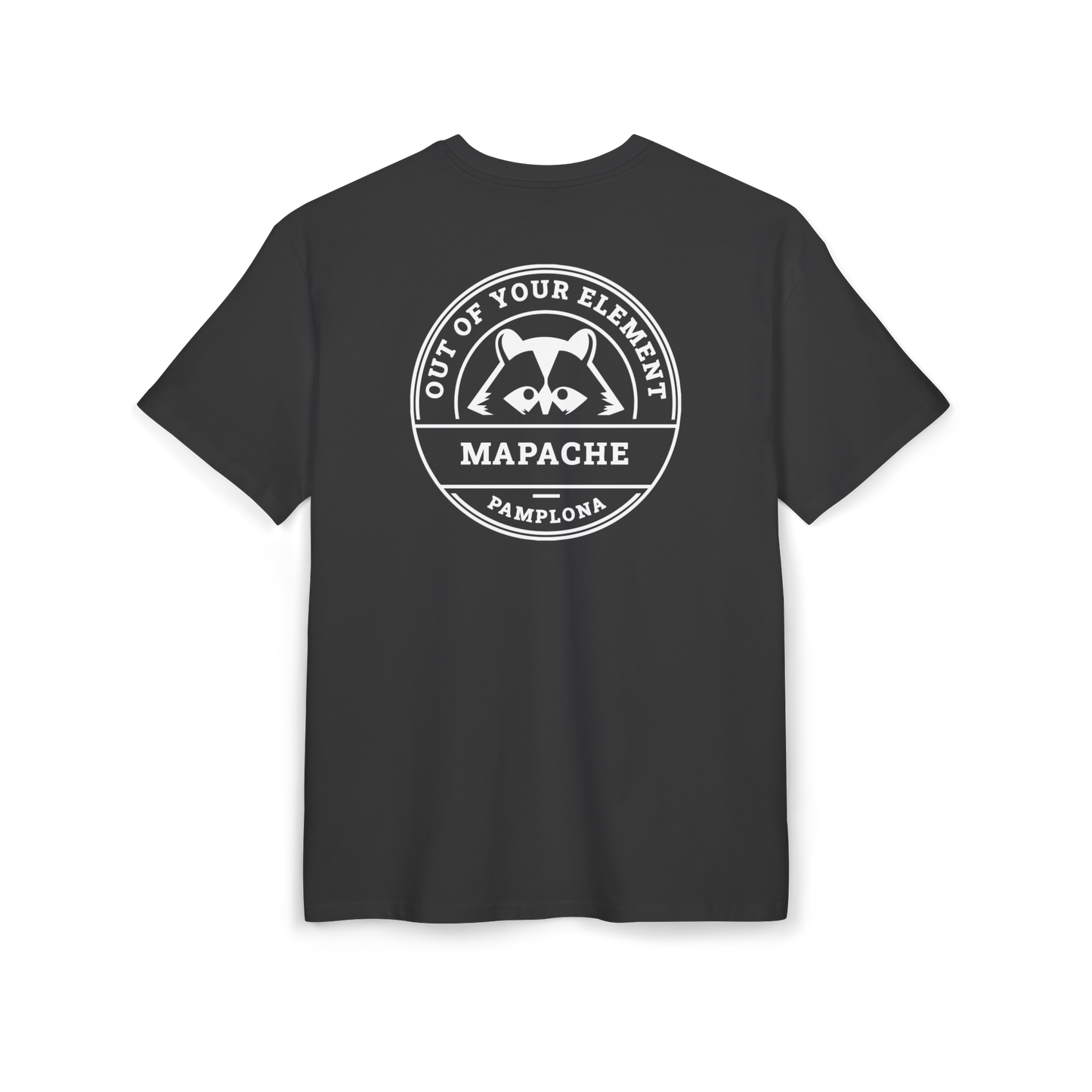 Camiseta Oversize Unisex Logo Blanco Trasero