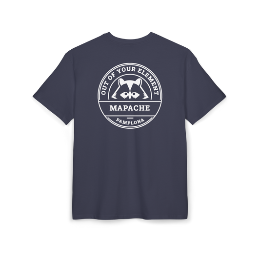 Camiseta Oversize Unisex Logo Blanco Trasero